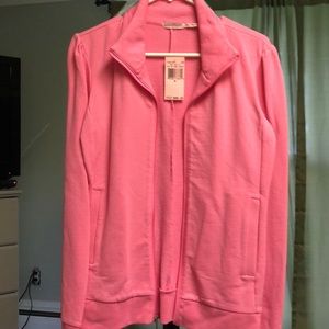 Juicy couture pink zip up yoga jacket small
